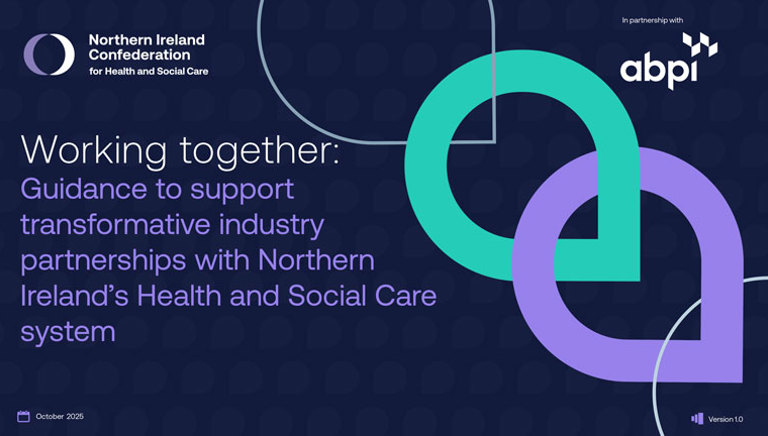 Working together: Guidance to support transformative industry partnerships with Northern Ireland’s Health and Social Care system